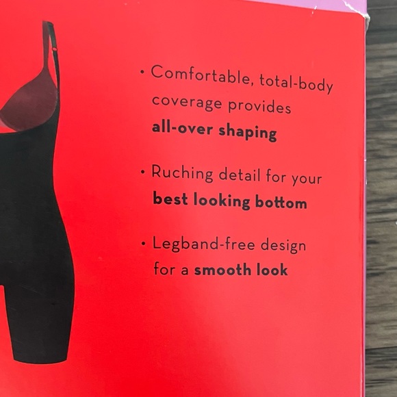 SPANX Power Mid-Thigh Open-Bust Bodysuit Size 3X Very Black - Picture 12 of 13